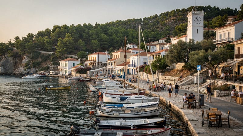 Poros: the green island almost touching the Peloponnese
